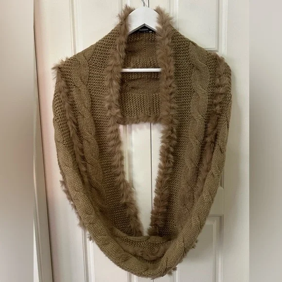 Rudsak Authentic Rabbit Fur & Knit Infinity Scarf - Picture 3 of 6